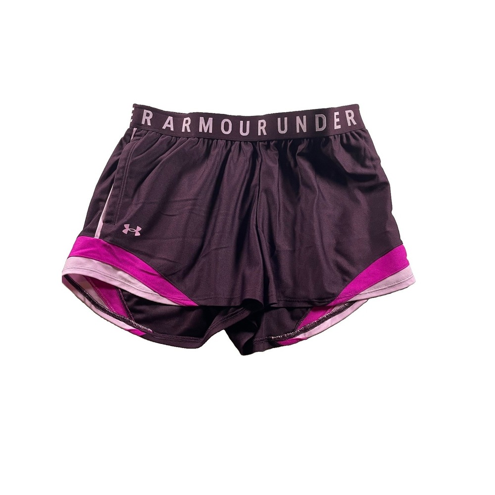 Under Armour Heatgear Loose Fit Shorts Women's Size Medium Purple Pink